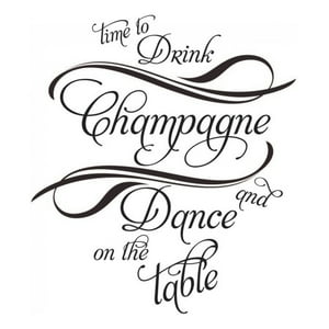 Rienda Libre Graphics - Decomural Drink Champagne Kitchen Ws-40847