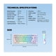 thumbnail image 5 of Teclado Fantech ATOM X83 MK612 AME Blue (Switch Taro), 5 of 6