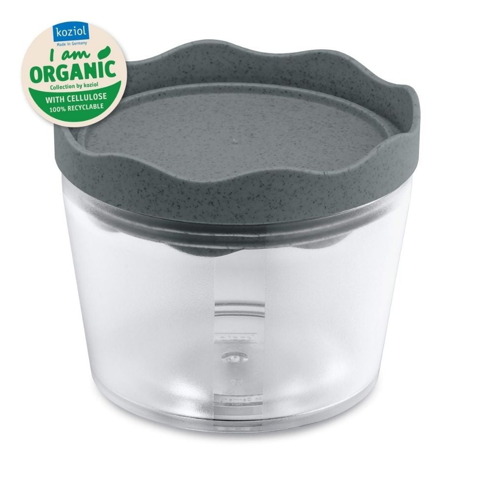 Koziol - Contenedor De Alimentos Prince S 300 Ml Gris Oscuro