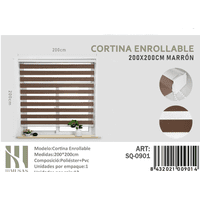 Mundo Shopping - Cortina Enrrollable Color Marron 200X200Cm Iii Musas