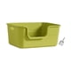 thumbnail image 3 of Caja De Arena Abierta Inodoro Para Gatos Con Manijas Huecas Fácil De Limpiar Para Gatos De Interior Verde, 3 of 5