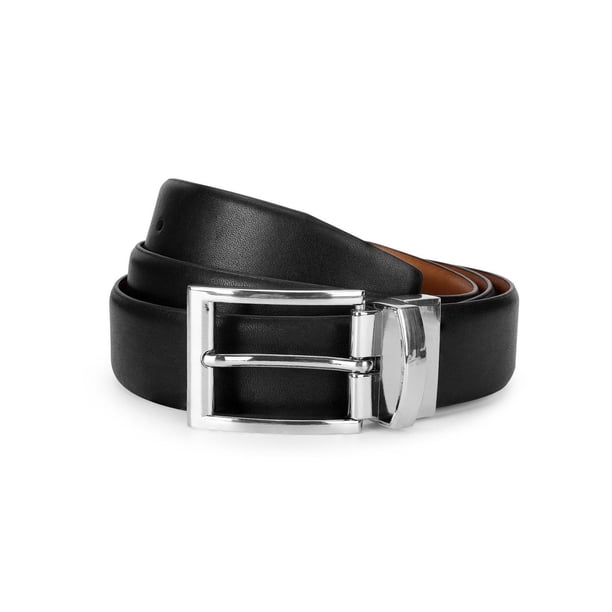 Cinturón Hombre Cuero Reversible Cint-Rv06 Negro Y Brandy negro 100