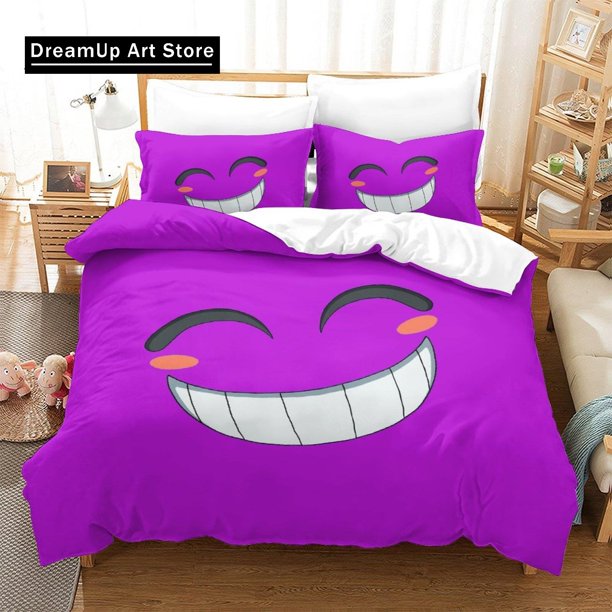 x1711 Bed Sheets Fashion Calixo Cartoon Merch Bedding Set Boys Girls Twin Full Size Duvet Cover Pillowcase Bed Adult Bedroom 3-Piece Bedding Set (1 Duvet Cover + 2 Pillow Shams) nj1711