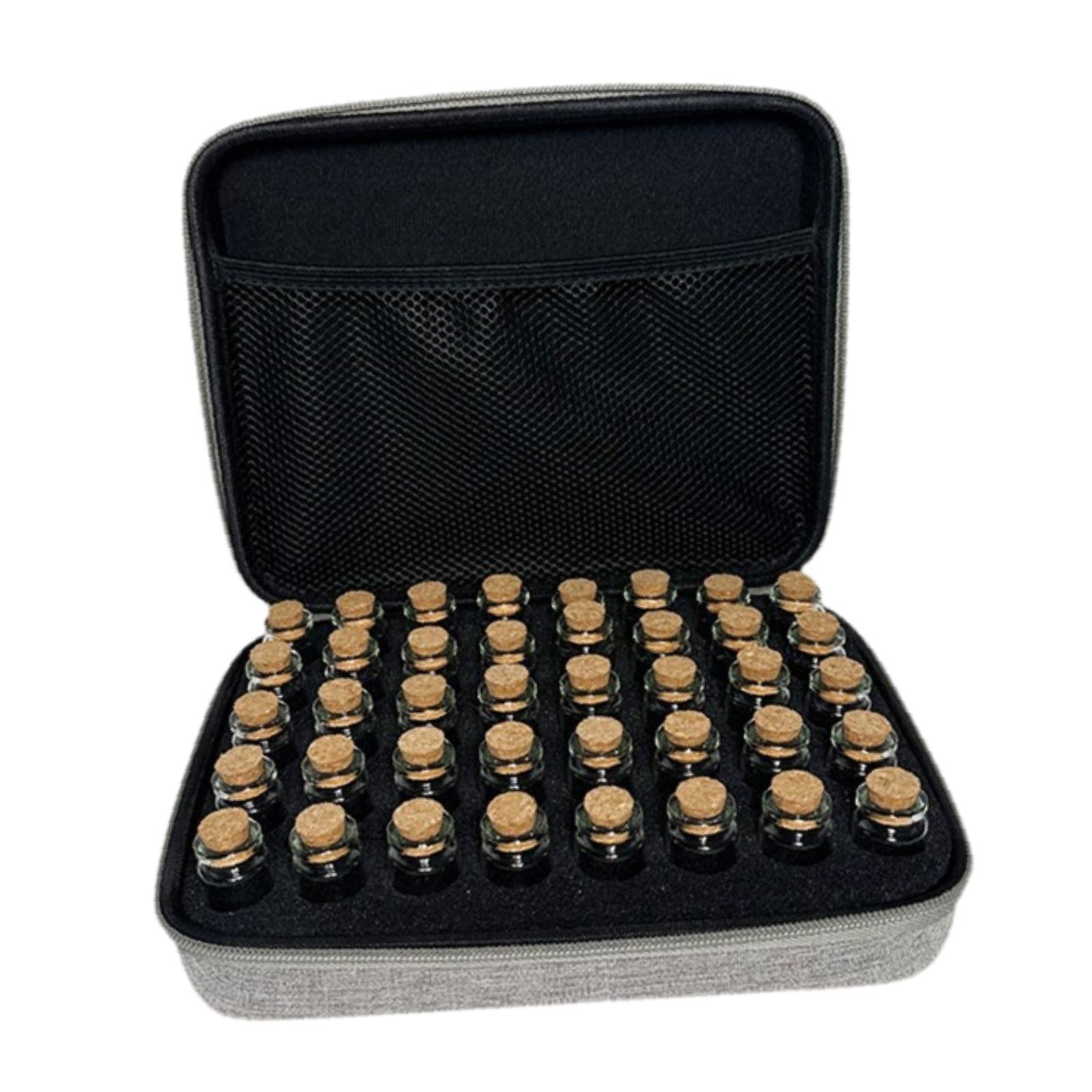 Magideal - Contenedor Organizador De Almacenamiento De Semillas, Colección De Semillas, Portátil Con Cremallera, Estuche Organizador De Cuentas De Semillas, Caja Con Botellas