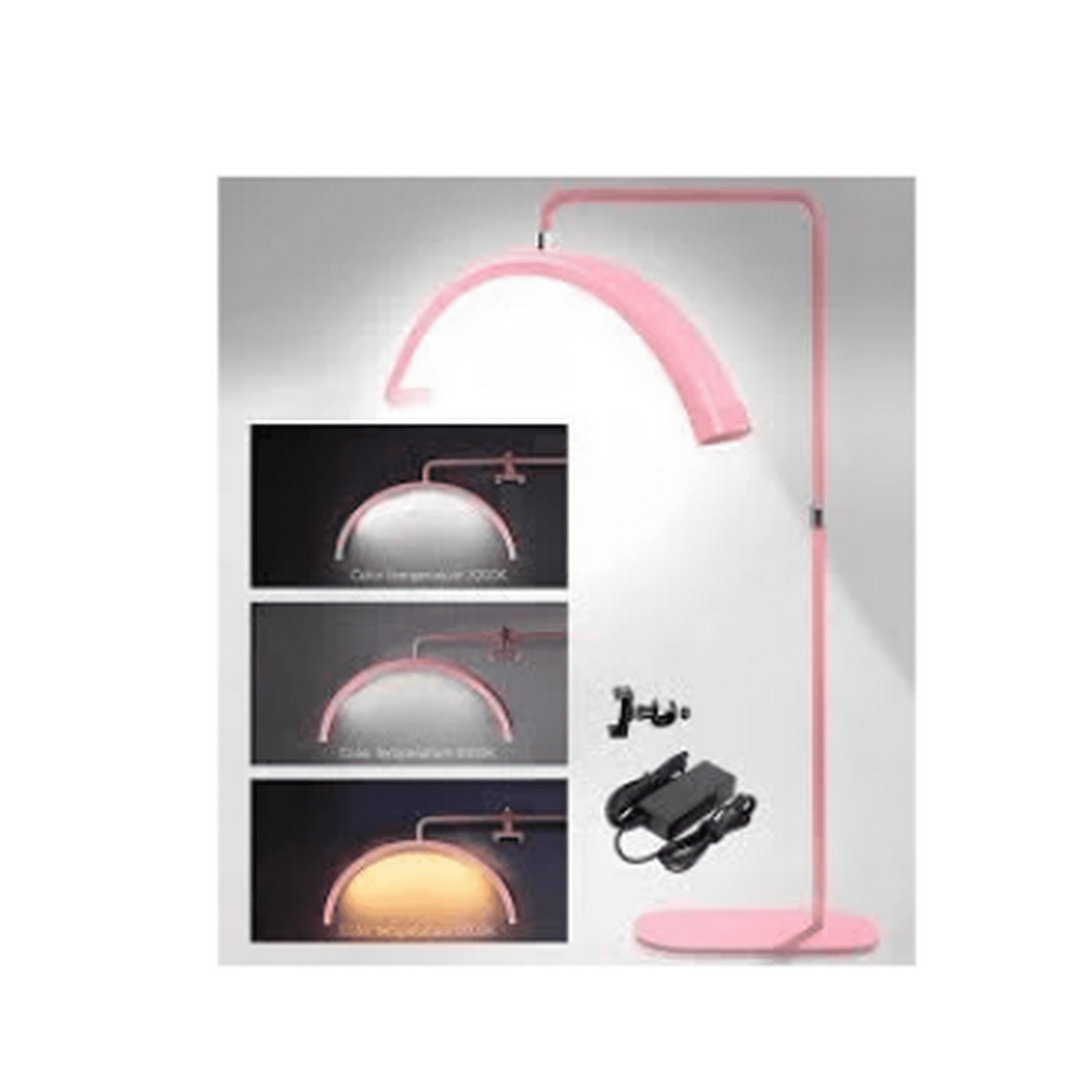 Mundo Shopping - Lampara Media Luna Estetica Rosada