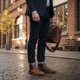thumbnail image 2 of Botin de Cuero Chelsea Hombre Tupungato OLKI - Café Camel marron 39, 2 of 8
