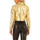thumbnail image 3 of INSPIRE CHIC Chaqueta Metálica Holográfica Brillante de Halloween para Mujer XS Oro, 3 of 6