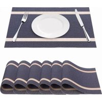 Genérico - Set 6 Individuales Mesa Rectangulares Impermeables Diseños
