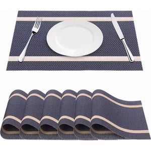 Genérico - Set 6 Individuales Mesa Rectangulares Impermeables Diseños