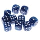 thumbnail image 2 of 10 Piezas De Dados Digitales De Plástico De 6 Lados D6 Para Accesorio De Juego De Barra De Fiesta Azul, 2 of 3