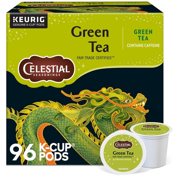 Cápsulas K-Cup Celestial Seasonings de Té Verde para Keurig, 96 Unidades