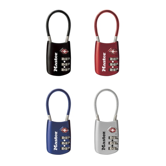 Luggage Lock Set Your Own Combination Master Lock, aprobado por la TSA