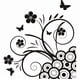 thumbnail image 1 of Decomural Floral Butterfly Flower Corner WS-19467, 1 of 2