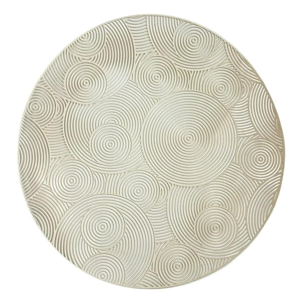 Set 6 Individuales De Mesa Pack 6 Modelo Circulos Circle beige