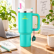 thumbnail image 2 of Mug Térmico Lemuria 1100 Ml Vaso Térmico Gran Capacidad Verde Menta, 2 of 3