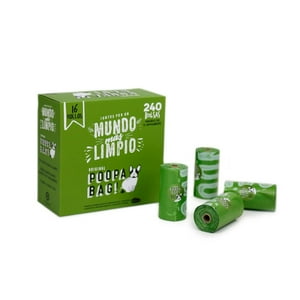 Poopa Bag - 240 Bolsas Fecas Perro Biodegradable En Rollos Ecologicas