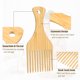 thumbnail image 4 of Unique Bargains 1pcs Peine de Madera para Cabello Afro Adecuado para Cabello Grueso y Rizado Color Madera 7.17"x3.07", 4 of 7