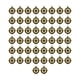 thumbnail image 1 of 50 Uds. de dijes con forma de brújula, accesorios de joyería de aleación DIY, colgantes, accesorios con forma de brújula para pendientes, manualidades Color Bronce, 1 of 5