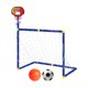 thumbnail image 1 of Aro De Baloncesto Con Portería De Fútbol, Portería De Fútbol, Tablero De Baloncesto Para Entrenamiento, Color Rojo, 1 of 5