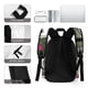thumbnail image 5 of Invasor Zim-theme Backpack, Campus style schoolbag Bookbag with Adjustable Shoulder Straps And Large Zip Compartment, Unisex Travel Bags.42x30x15cm, 5 of 6