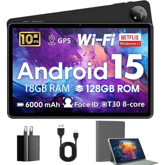 Tablet Hasskya K70 10.1" Android 15 18GB RAM 128GB Expandible