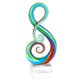 thumbnail image 1 of Centro de mesa Art Glass Badash Rainbow Note estilo Murano, 1 of 7