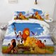 thumbnail image 1 of x1638 Bed SheetsLion Anime Cartoon Kawaii Duvet Cover Set HD Comforter Cover for Kids Bedding Sets Bedclothes Bedroom Decor 3-Piece Bedding Set (1 Duvet Cover + 2 Pillow Shams) nj1638, 1 of 5