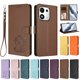 thumbnail image 3 of Honor 600 Smart Funda Billetera con Estampado de Gato, Marrón, 3 of 6