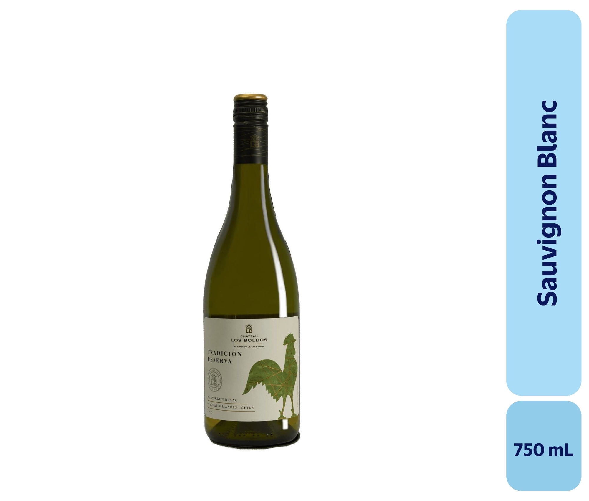 Vino Sauvignon Blanc Botella 750 mL Chateau Los Boldos
