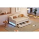 thumbnail image 3 of Upholstered Twin XL Size Daybed with LED Belt and 2 Drawers, Beige, 3 of 3