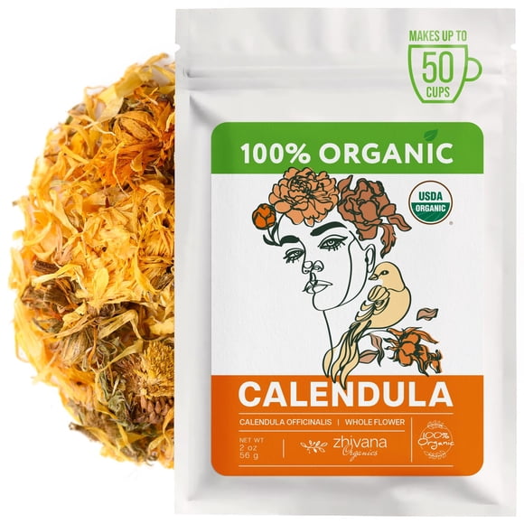 Flores De Caléndula Orgánica 56 G Té De Hierbas