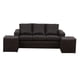 thumbnail image 1 of Living Emilia Sofá 3 Cuerpos + 2 Pouf Cuero Auris Negro, 1 of 8