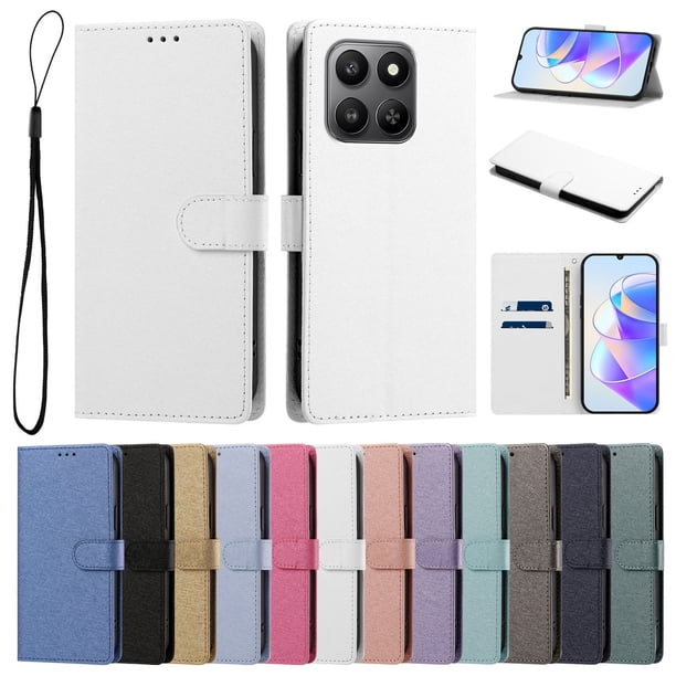 Cartera para Honor X7D con Soporte y Correa, Blanco