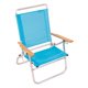 thumbnail image 1 of Silla plegable Wave Beach Rio de aluminio azul de 3 posiciones, 1 of 1
