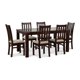 thumbnail image 1 of Comedor Ñuble Vidrio Con 6 Sillas Chocolate - Beige, 1 of 14