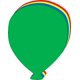 thumbnail image 1 of Recortes decorativos SHAPES ETC. Globo 20 × 25 cm – 15 unidades, 1 of 4