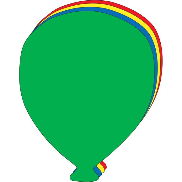 Recortes decorativos SHAPES ETC. Globo 20 × 25 cm – 15 unidades