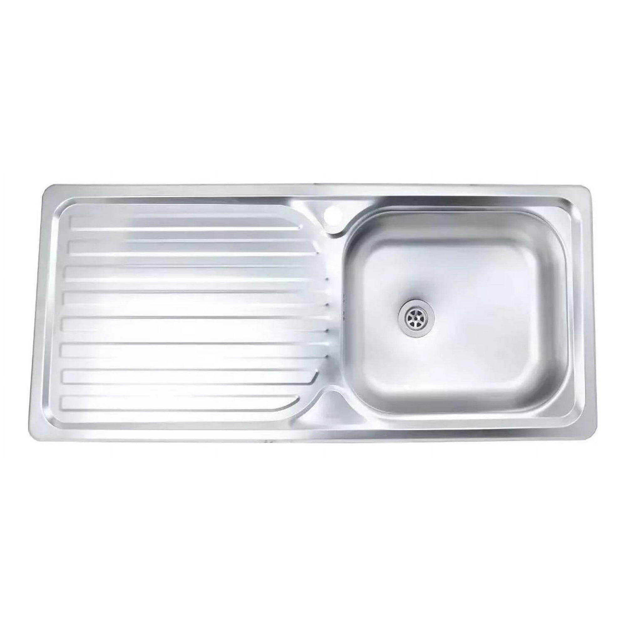 Taumm - Lavaplatos Simple Empotrado 100x44 Cm Secador Izquierdo