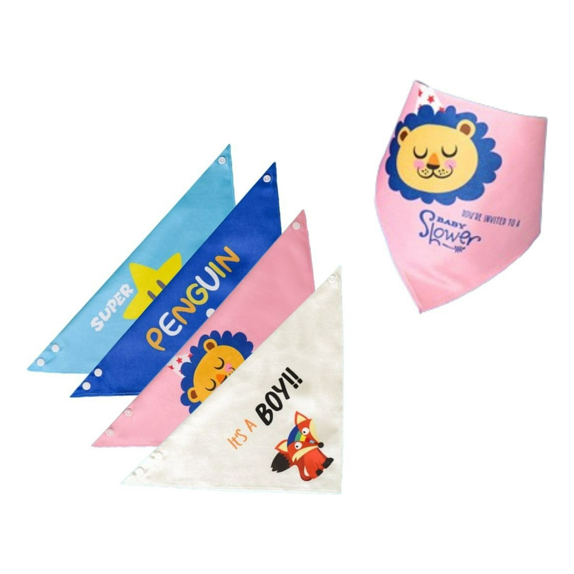 Genérico - Set 8 Baberos Suave Ajustable Moderno Proteger Ropa Bebe Lau