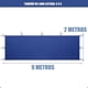 thumbnail image 3 of Lona Lateral Para Toldo 3x3 Lona Repuesto Azul Paredes Toldo Carpa 3x3 Camping Impermeable 3x3m Plegable Carpas Aire Libre Lona Exteriores, 3 of 8
