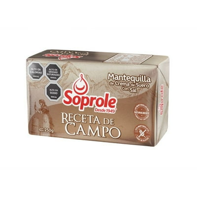 Mantequilla Receta De Campo Tradicional 250 Gr Soprole