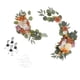 thumbnail image 3 of Guirnalda De Flores De Arco Colgante Para Boda, 2 Uds., Para Cenador De Puerta Delantera De Boda, Naranja, 3 of 3