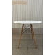thumbnail image 2 of Mesa de Comedor Blanca para 4 Personas MDF y Estructura Metálica con Patas de Madera, 2 of 5