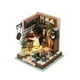 thumbnail image 3 of Kits De Casa De Muñecas En Miniatura Artesanales, Luz LED, Caja De Habitación De Madera Moderna, Manualidades, Estilo A, 3 of 5
