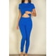 thumbnail image 5 of Saronite Leggings de Punto Suave, Elásticos y de Longitud Completa, Color Azul Real (para Mujer), 5 of 5