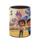 thumbnail image 3 of Spirit Rangers-theme Cylinder Pen Holder Pencil Organizer with Flannel Lining PVC Leather Material Cardboard Base for study work 10*8CM, 3 of 6