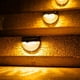 thumbnail image 3 of 4packs Solar Fence Lights, Deck Lights Solar Powered Outdoor Waterproof Fence Lighting For Fence Deck Step Stair Post Wall (White), 3 of 4