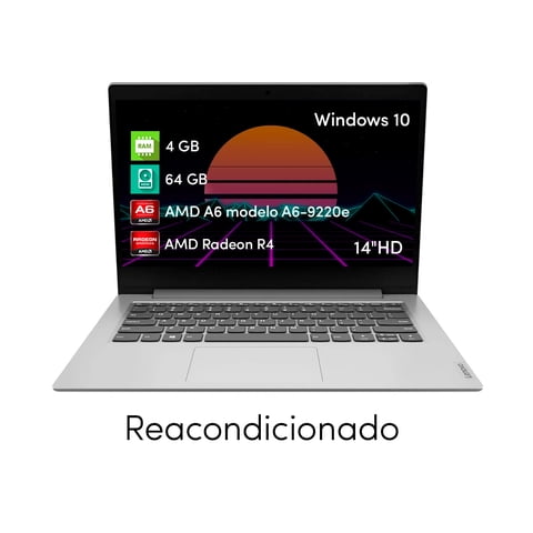 Notebook Lenovo Ideapad A6 4Gb 64Gb 14"" Hd W10 Gris Plata