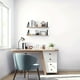 thumbnail image 2 of 1pc White Subfilm, Indentation Decor, Waterproof, Stain Resistant, Erasable, Wallpaper, Peel And Stick, For Refrigerator/ Speaker/ Dryer/ Cabinet/ Oven Appliances Furniture Decor, For Kitchen/ Cabin, 2 of 4