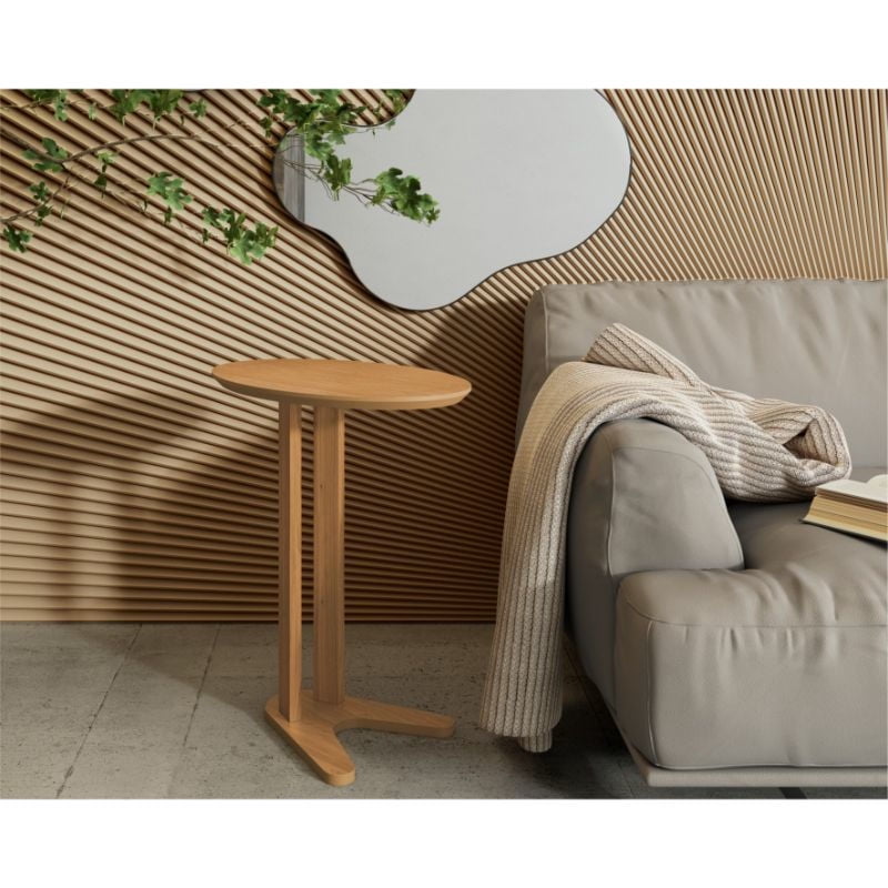 Decocasa - Mesa Lateral Tb604 Circular Café